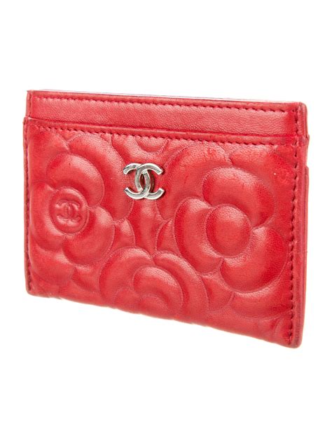 chanel camellia card holder|genuine chanel wallet.